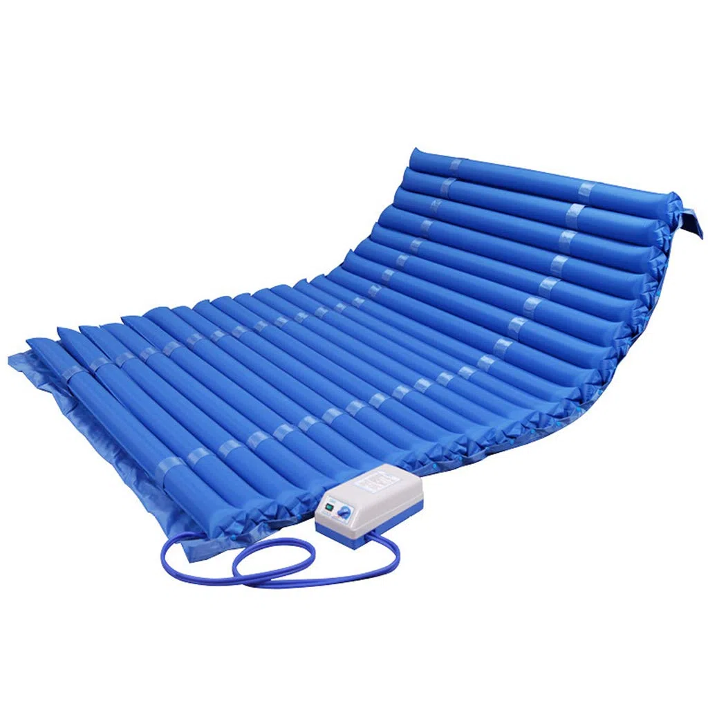 Colchón Antiescaras Ensanchado, Cómodo Colchón Presión Aire Alternante con Bomba, Almohadilla para Colchón Alivio Presión, Airbag Desmontable, Prevención Y Alivio De Úlceras por Presión (110cm/43.3in)