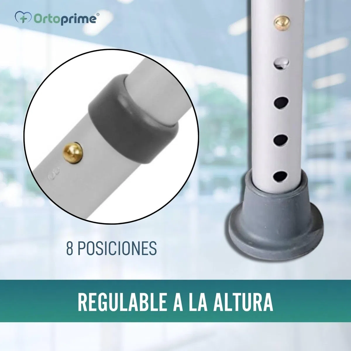 OrtoPrime Silla para Ducha Ortopédica - Taburete Baño con Respaldo - Asiento para Ducha Regulable en Altura - Silla para Ducha para Personas Mayores - Antideslizante Ducha
