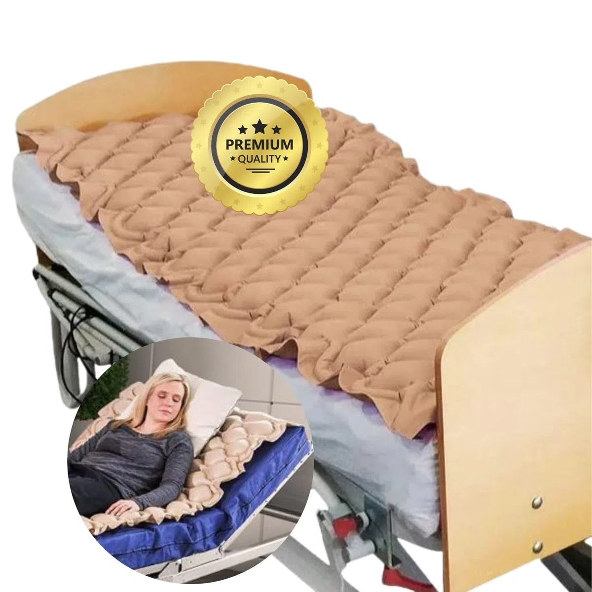 OrtoPrime Colchón Antiescaras Celdas Aire Alternante Repuesto SIN COMPRESOR Colchón antiescaras Hinchable - Colchon antiescaras 90x190-200 Cama articulada Colchones Antiescaras Ancianos Anti-ÚLCERAS