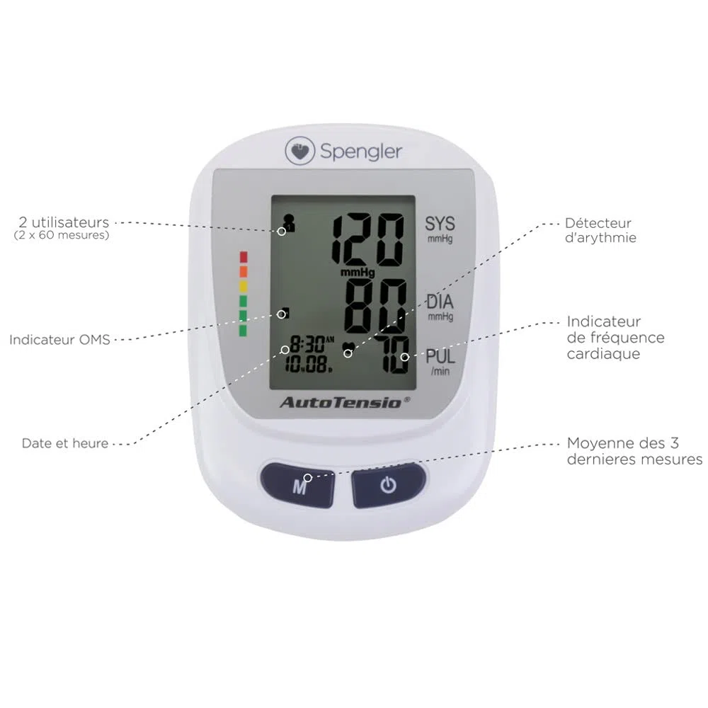 Tensiómetro digital de brazo Autotensio Spengler SPG 440