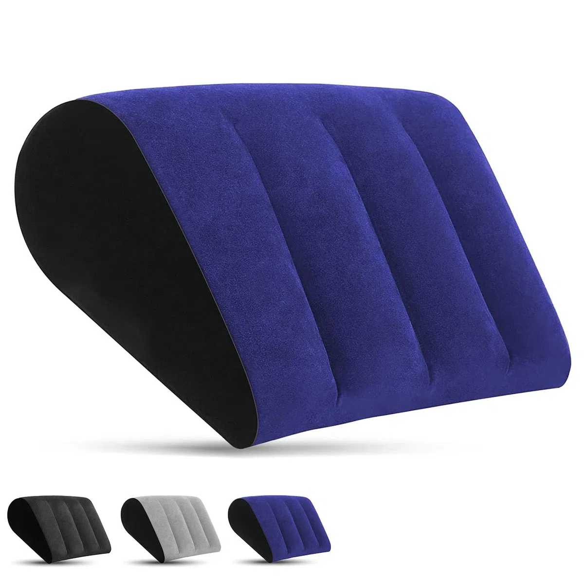 Cojín de cuña cojín Hinchable para piernas – Portátil Plegable Cojines Decorativos, cojín para Yoga, Dormir, Viaje, Camping, cojín Lumbar para el Dolor de Espalda y el Alivio de la presión