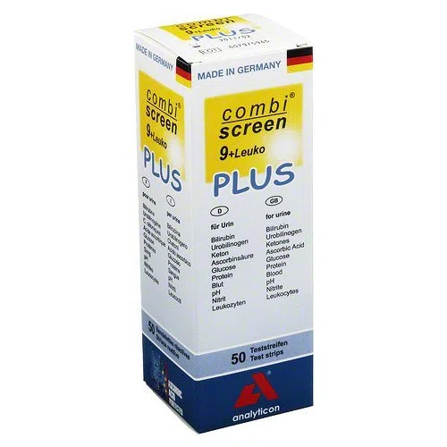 COMBISCREEN 9 + Leuko Plus Tes 50 tiras de prueba de COMBISCREEN