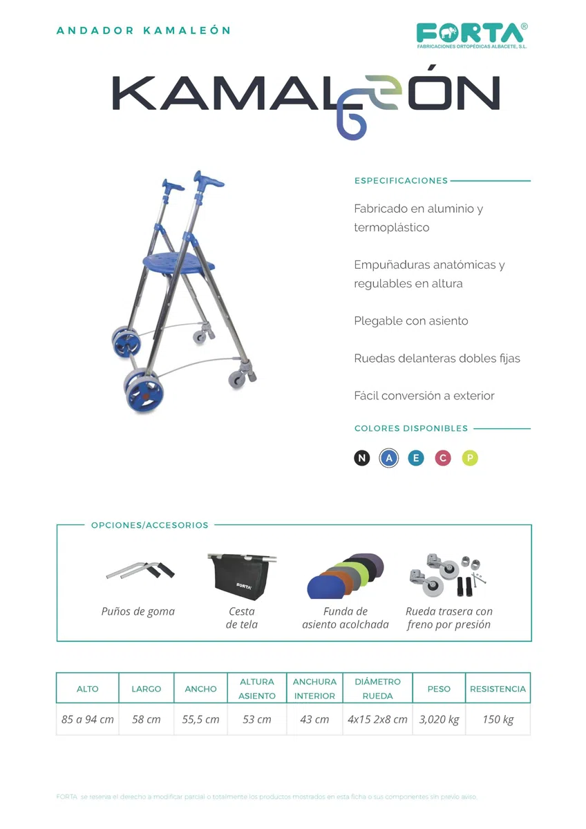Andador para adultos plegable con asiento y ruedas por presión, caminador para ancianos, regulable en altura, color rosa