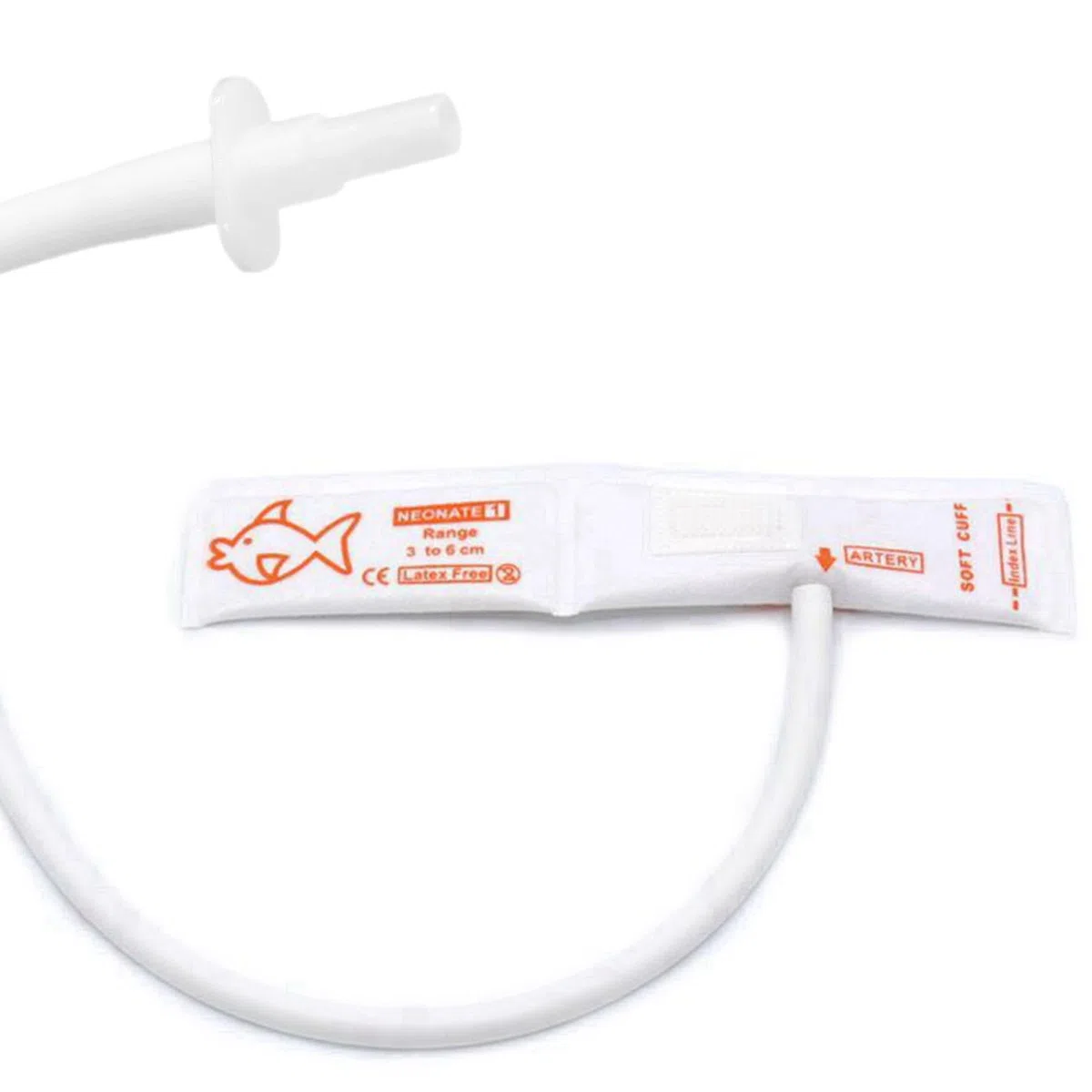 Pulsera veterinaria desechable de presión arterial de 5 piezas con conector BP 05 para animales, pulsera de bebé NIBP de repuesto de tubo único de 3-6 cm