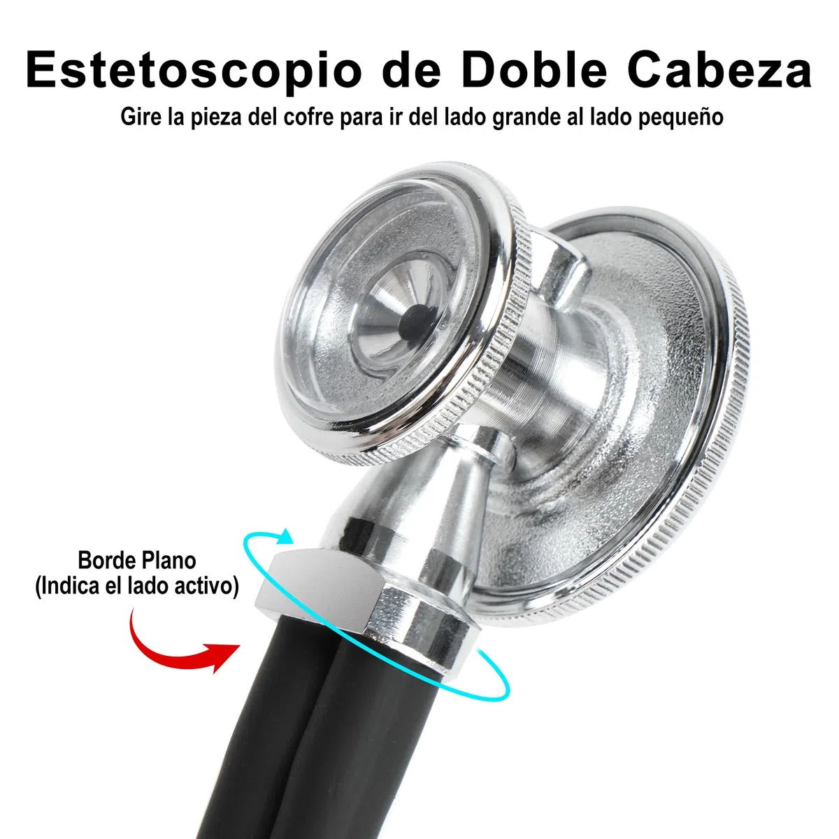 LotFancy 5 en 1 Esfigmomanómetro Aneroide Profesional con Doble Estetoscopio y 5 Puños de Tamaño, Tensiometro Monitor Manual de Presión Arterial Manual para Adultos, Niños con Estuche PortátiI