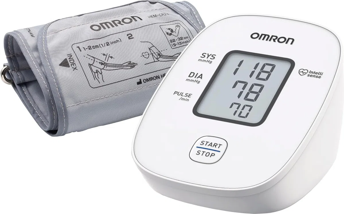 Omron M2 Basic - Tensiómetro Digital de Brazo - Precisión Profesional - Fácil de Usar - Incluye Manguito Universal -