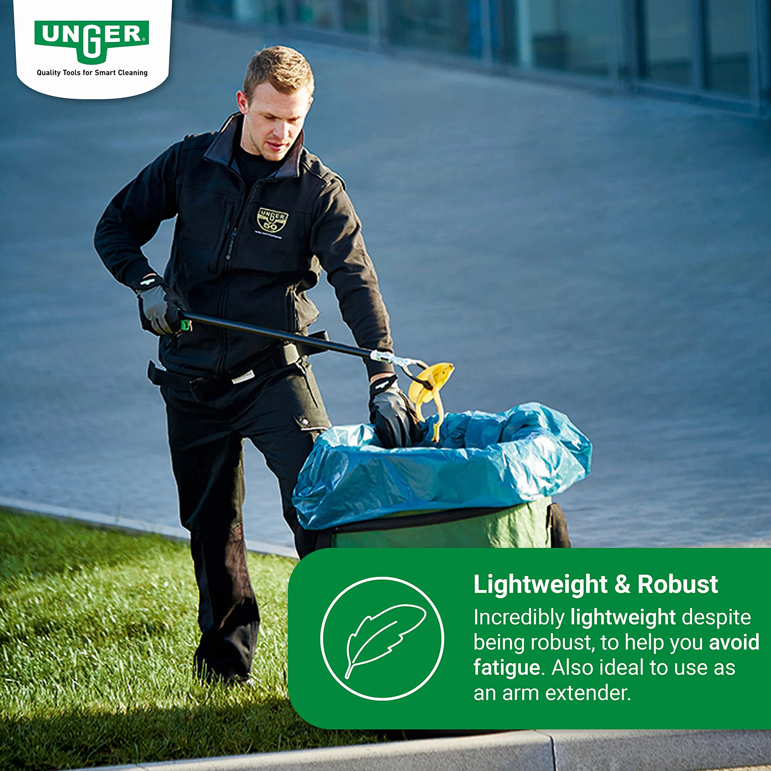 Unger NN900 Nifty Nabber Pro Empuñadura de Pistola, 97 cm