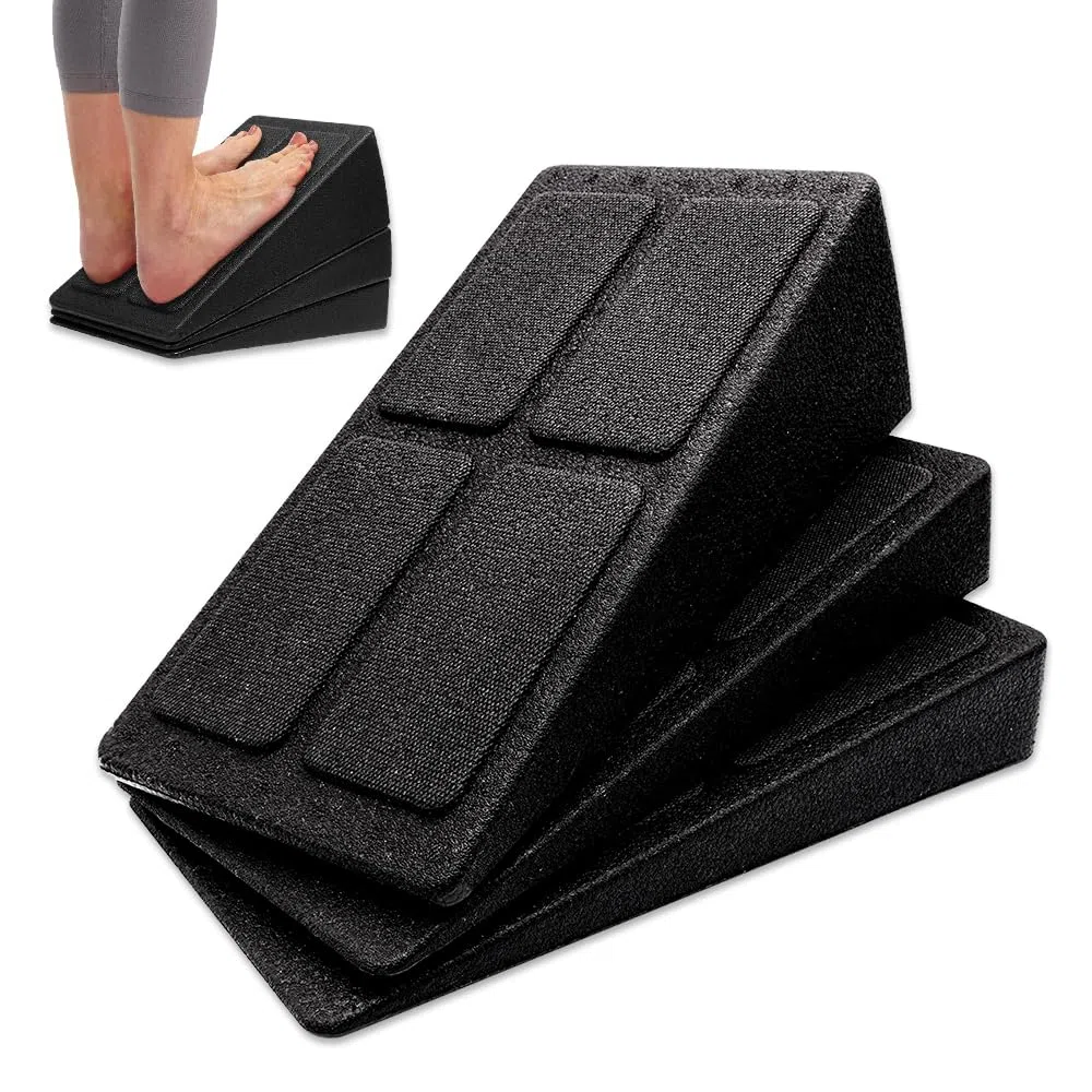 Slant Board, Set de 3 Estirador de Pantorrilla Ajustable Para Tablero Inclinado Camilla de Pantorrilla para Estirar MúSculos Fascias Tendones, Ayuda contra los calambres en Las pantorrillas