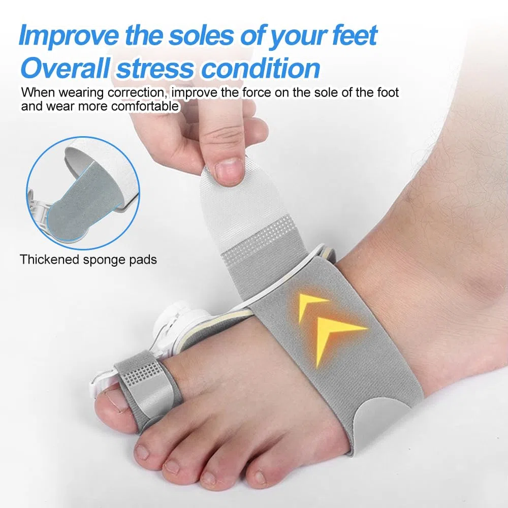 Mineup Corrector de Juanetes, Corrector de Juanetes Pomo Ajustable, Corrección de Hallux Valgus Pomo, Corrección Hallux Valgus para hombres y mujeres