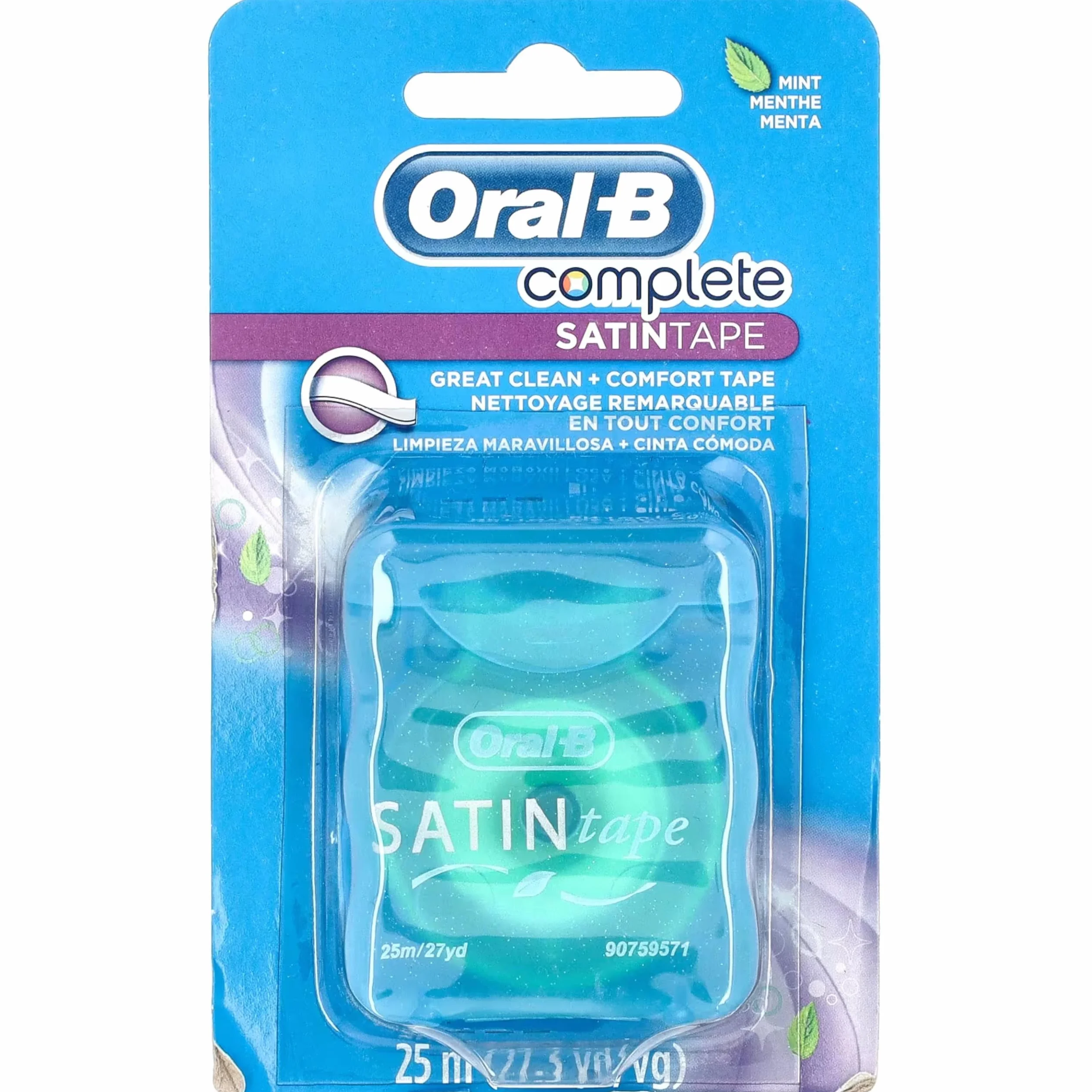 THREE PACKS of Oral B Satin Tape Mint by Oral-B