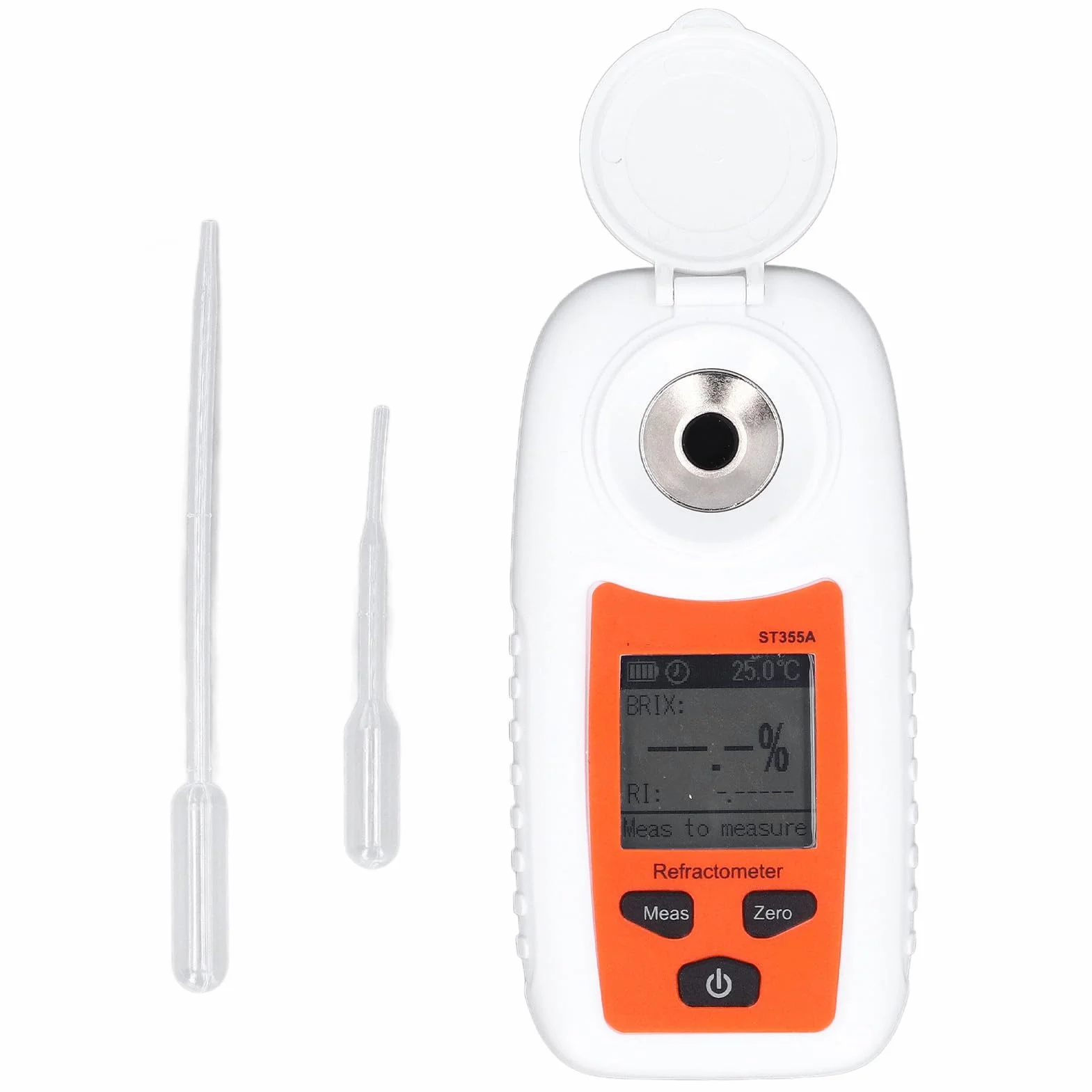 Medidor de azúcar portátil de Alta precisión 0 55% Rango de Prueba Probador de dulzura de Jugo de Fruta con compensación automática de Temperatura para Venta de Frutas plantación