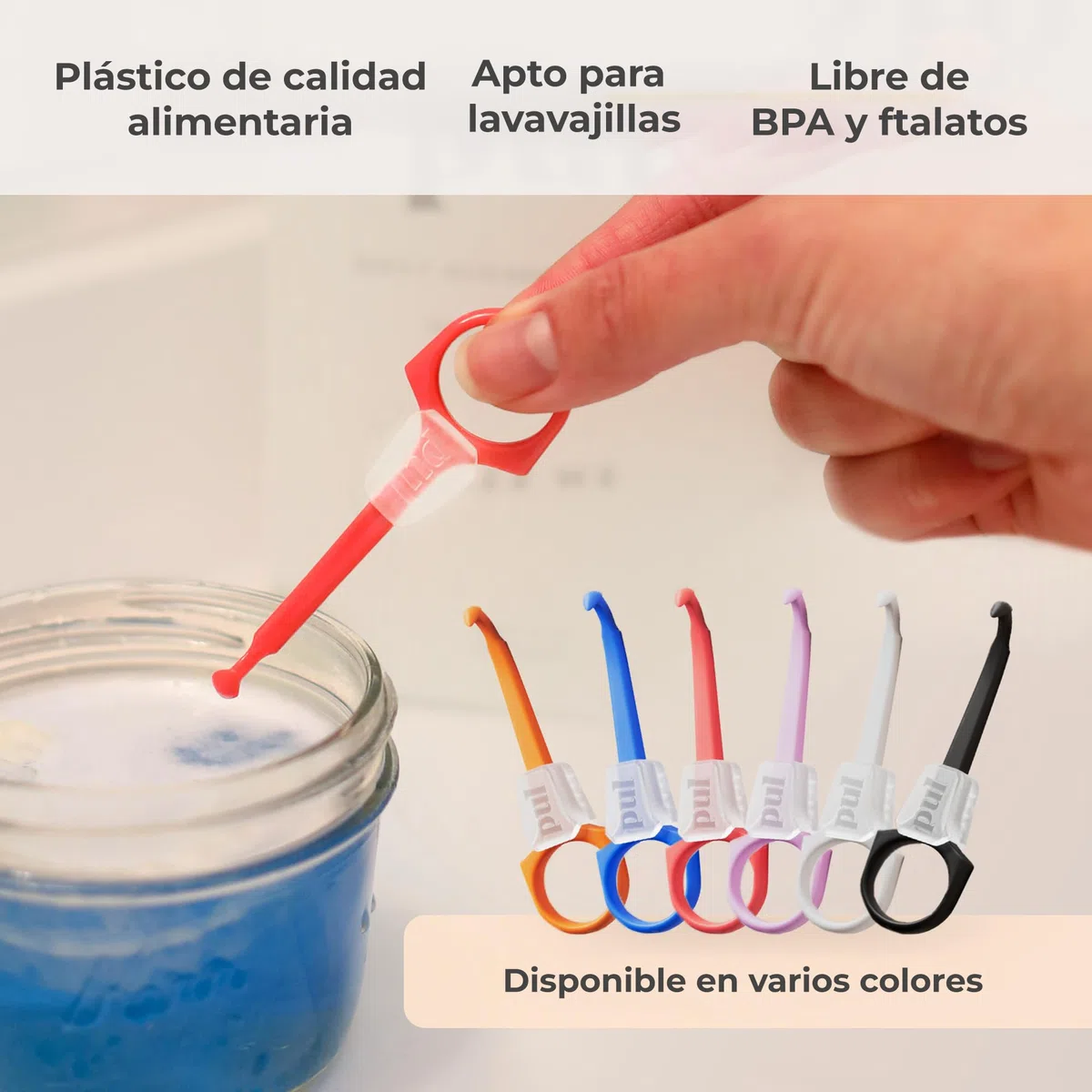 PUL Herramienta para masticar y quitar alineadores transparentes 2 en 1 PUL - Rosa | Combo masticable + removedor de ortodoncia | Accesorio dental higiénico, reutilizable y sin BPA para Invisalign