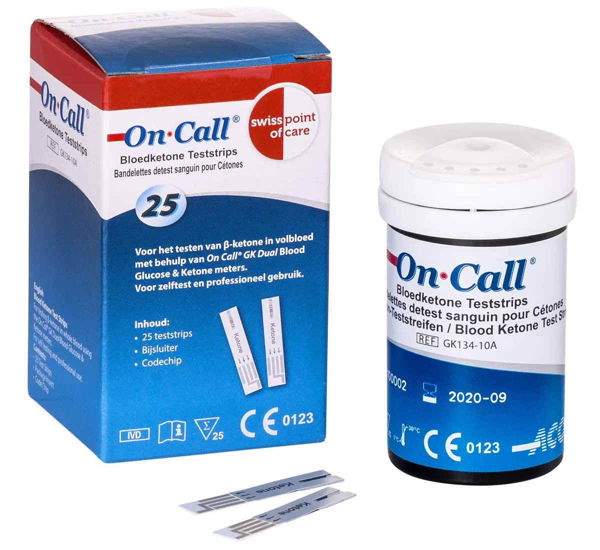 Swisspointofcare Tiras De Prueba Cetonas Para Gk Dual (X25)