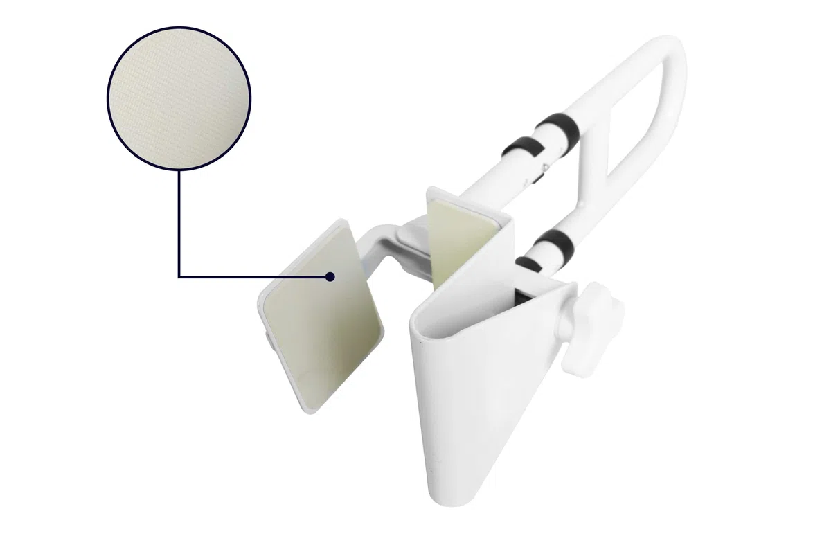 PEPE Mobility Asa Bañera Regulable (Borde Liso 5-14 cm), Agarraderas Baño para Mayores, Asa de Seguridad Baño