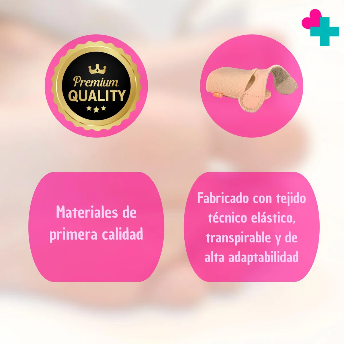 GERCARE Corrector de Dedos del Pie con Almohadilla Metatarsal | Separador de Dedos Ajustable con Banda Elástica | Alivio de Metatarsalgia, Dolor en Antepié y Alineación del Dedo