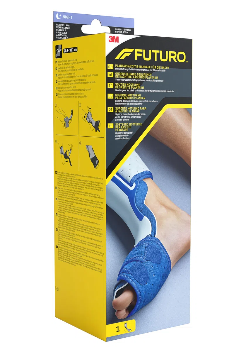 Futuro Soporte Nocturno para Fascitis Plantar, Ajustable, Estabiliza el Pie de Forma Cómoda y Segura durante la Noche