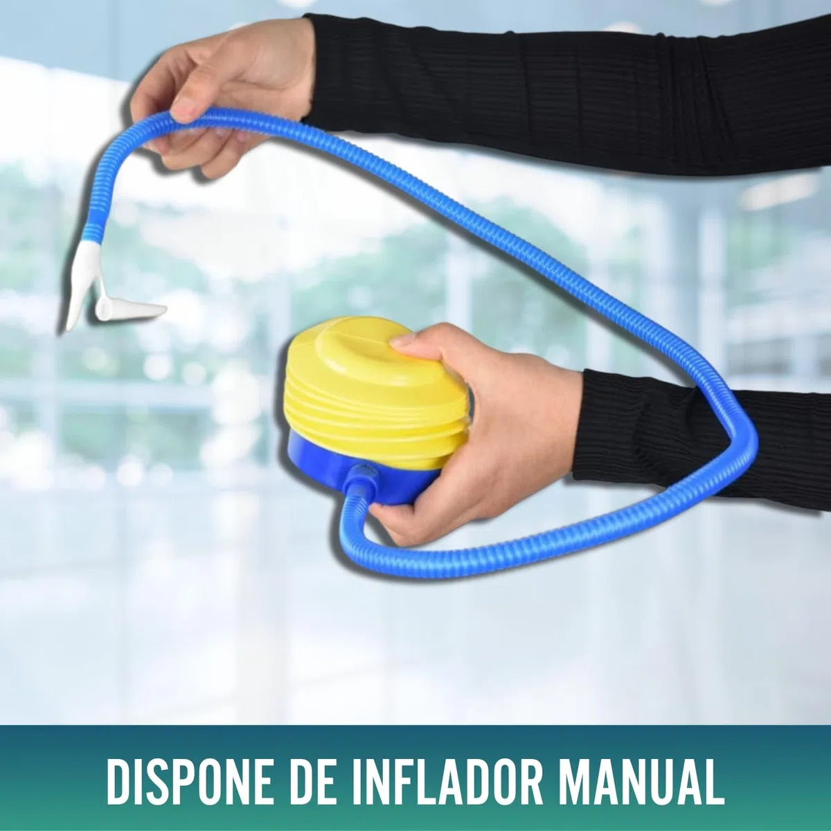 OrtoPrime Lavacabezas Hinchable para Cama KIT COMPLETO con tubo de Drenaje y Bolsa - Ortopedia Lavacabezas Portátil PELUQUERÍA y HOGAR con Hinchador - Lavabo de Cabello Bañera Hinchable para Cama