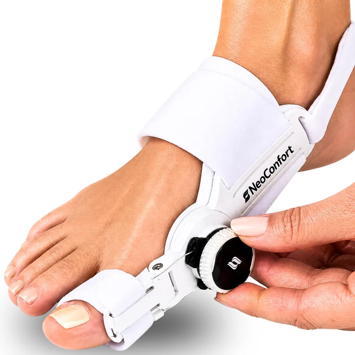Corrector de Juanetes Separador Dedos Pie, Férula Hallux Valgus Ajustable, Alineación Progresiva, Uso en Casa, Material Transpirable 0% BPA (1 Unidad)
