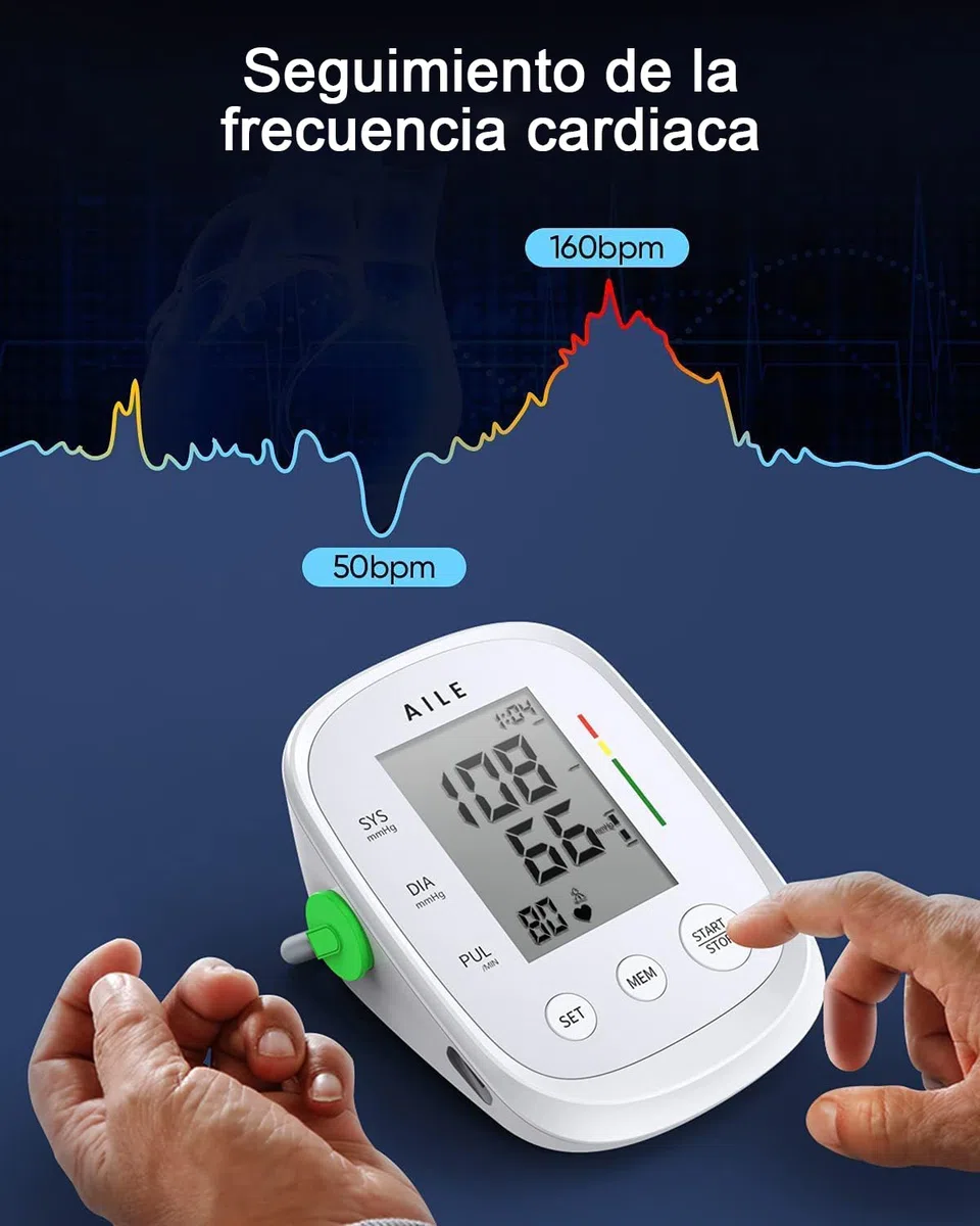 AILE Tensiómetro de Brazo Digital, Medidor Tension Arterial