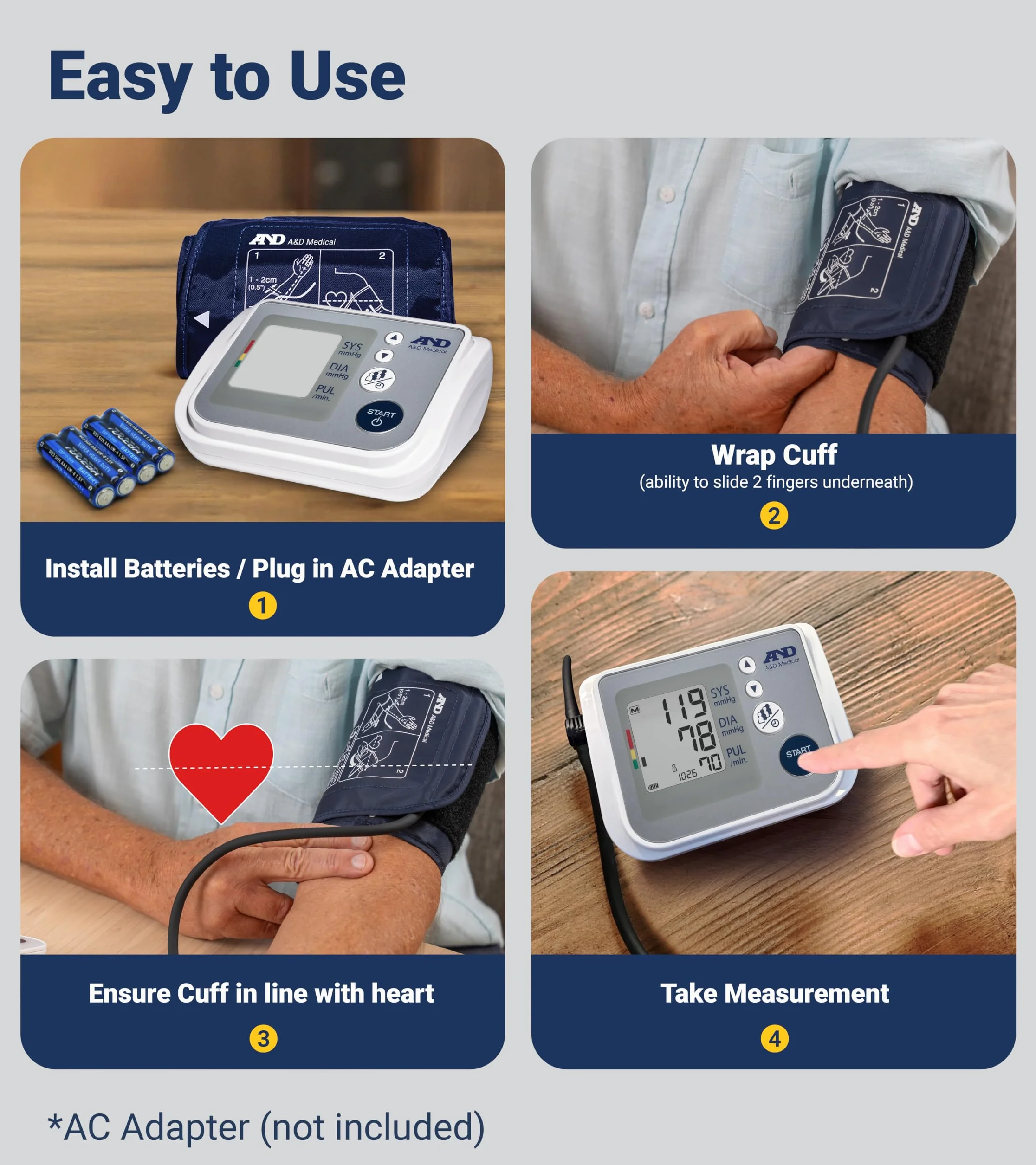 A&D Medical UA-767F Tensiómetro para brazo