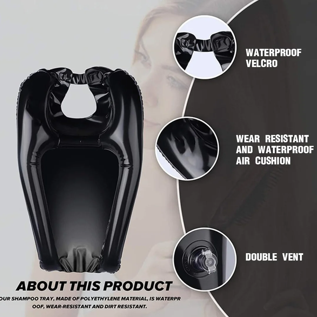 Lavatesta Lavacabezas Portatil para Casa para Lavar el Cabello Lavabo Portátil para Champú en la Cama o en Silla de Ruedas para Ancianos Heridos Embarazadas para Lavar el Cabello Tintes Cortes