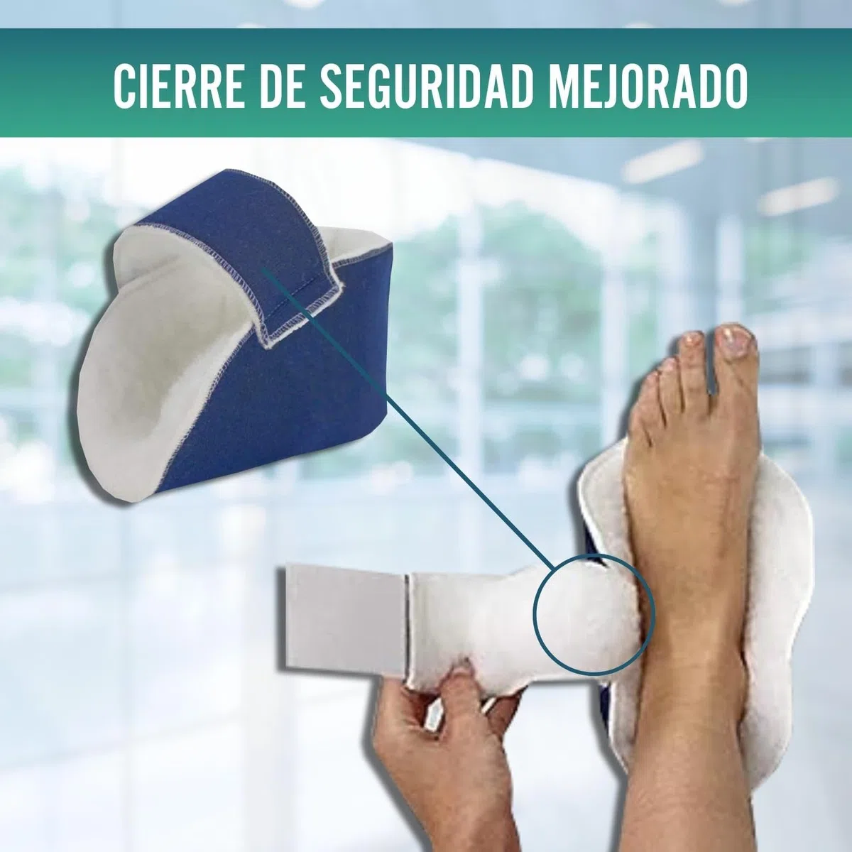 OrtoPrime Par PATUCOS Antiescaras Azules 2 UNIDADES - Protector Talones + Codos PREVENCIÓN Úlceras y llagas - Taloneras Antiescaras UNIVERSAL - Cojín Antiescaras Pies Suave + Cómodo