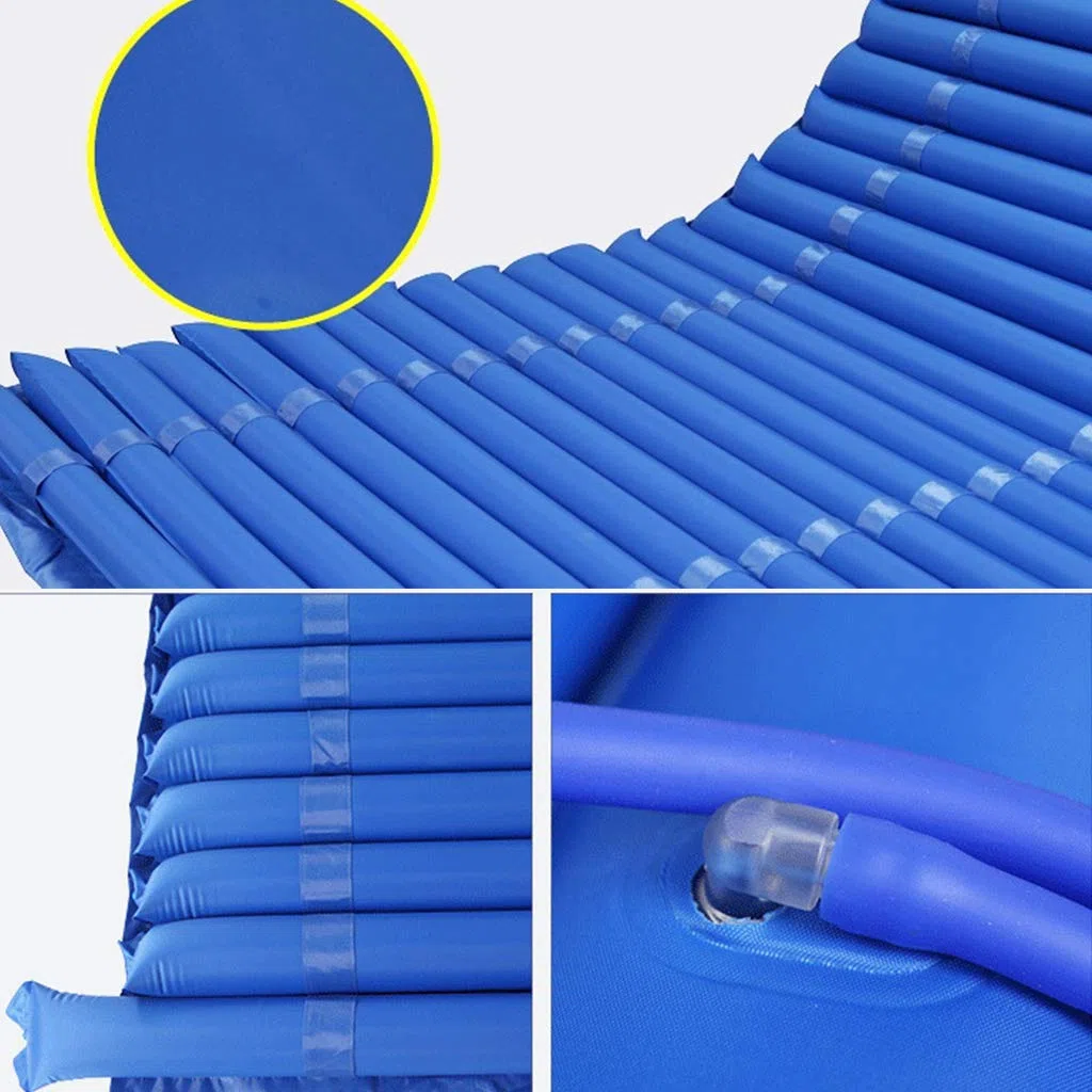 Colchón Antiescaras Ensanchado, Cómodo Colchón Presión Aire Alternante con Bomba, Almohadilla para Colchón Alivio Presión, Airbag Desmontable, Prevención Y Alivio De Úlceras por Presión (110cm/43.3in)