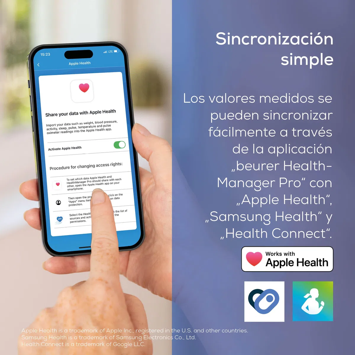 Beurer BM 25 Tensiómetro de brazo, operación sencilla con un botón, medición precisa, detección de arritmias, con puerto USB-C, brazalete para 22-42 cm, transferencia de datos a Apple Health y más