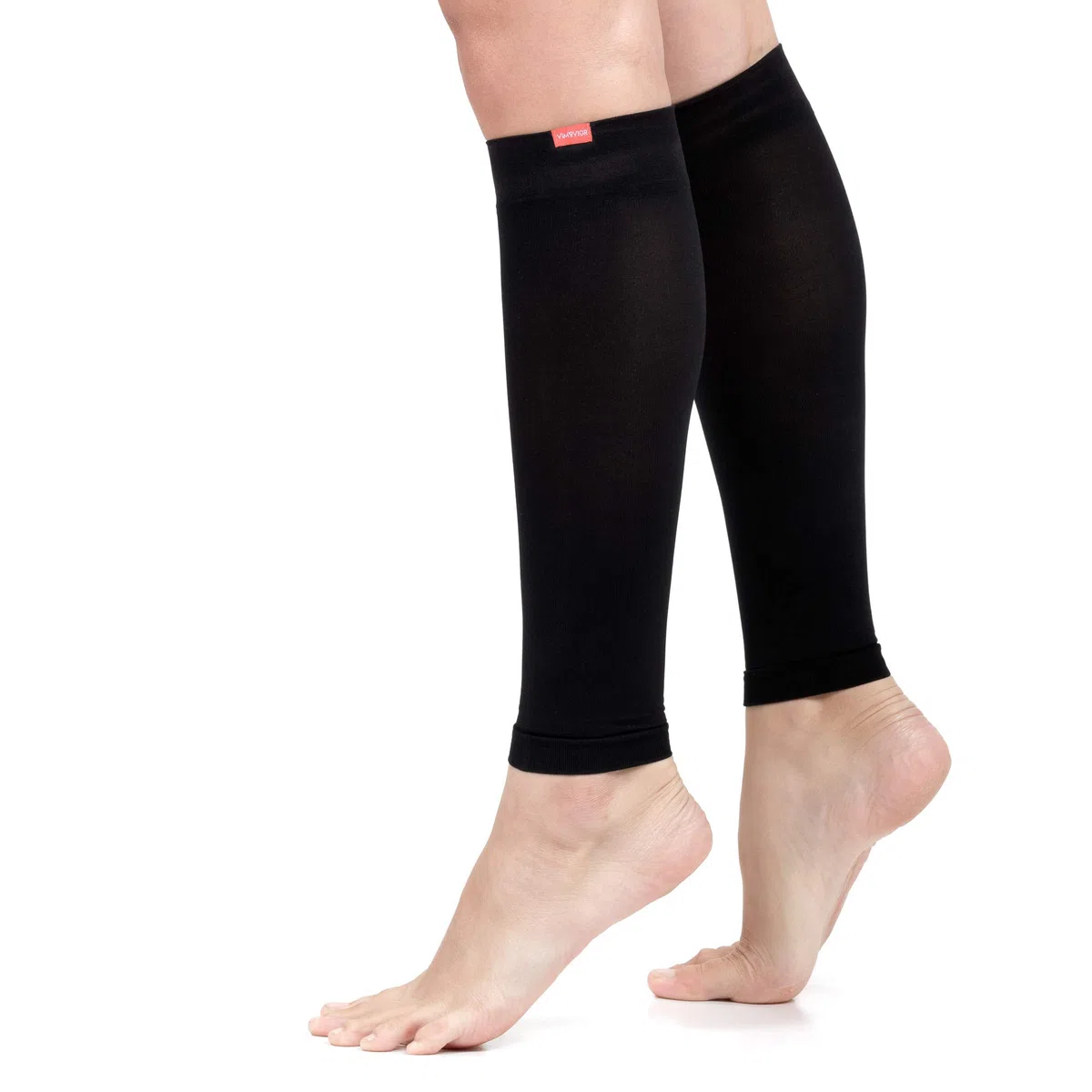 VIM & VIGR - Mangas de compresión unisex de nailon, 15-20 mmHg, multicolor, talla L, pantorrilla ancha