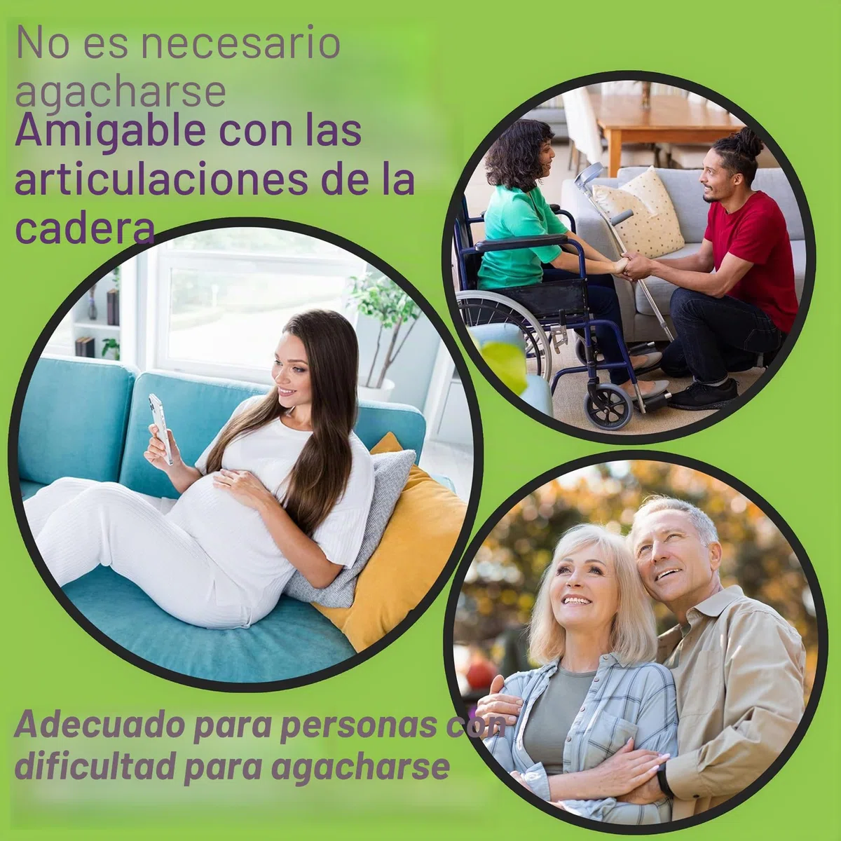 3-in-1 Cepillo para los pies con estilo largo, cepillo de limpieza con hendidura de los dedos, cepillo de baño con estilo largo, para Ancianos, mujeres embarazadas, discapacitados, etc.
