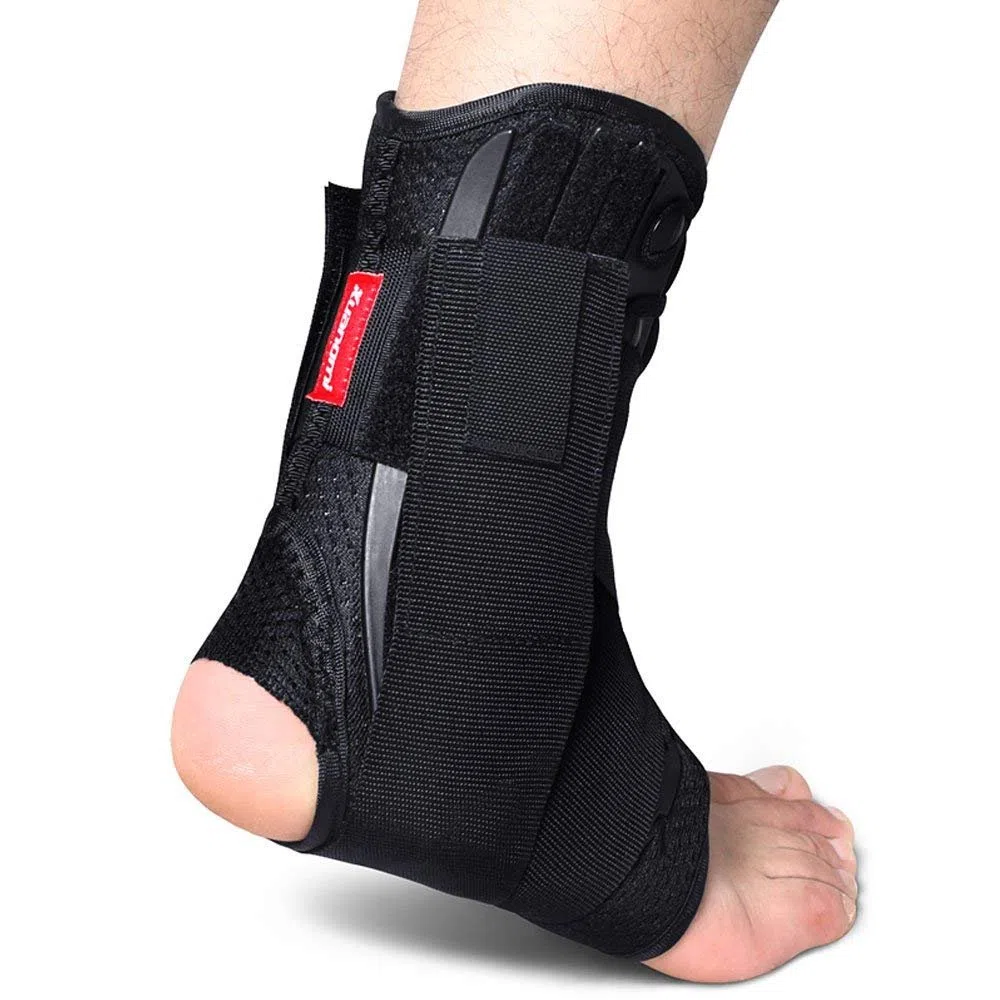 Kuangmi Tobillera Deportiva para Esguince de Tobillo, Soporte Stabilizador Ajustable, Tobilleras para Baloncesto, Running, Volleyball, Ayuda en Rehabilitación y Prevención de Lesiones, 1 unidad, L