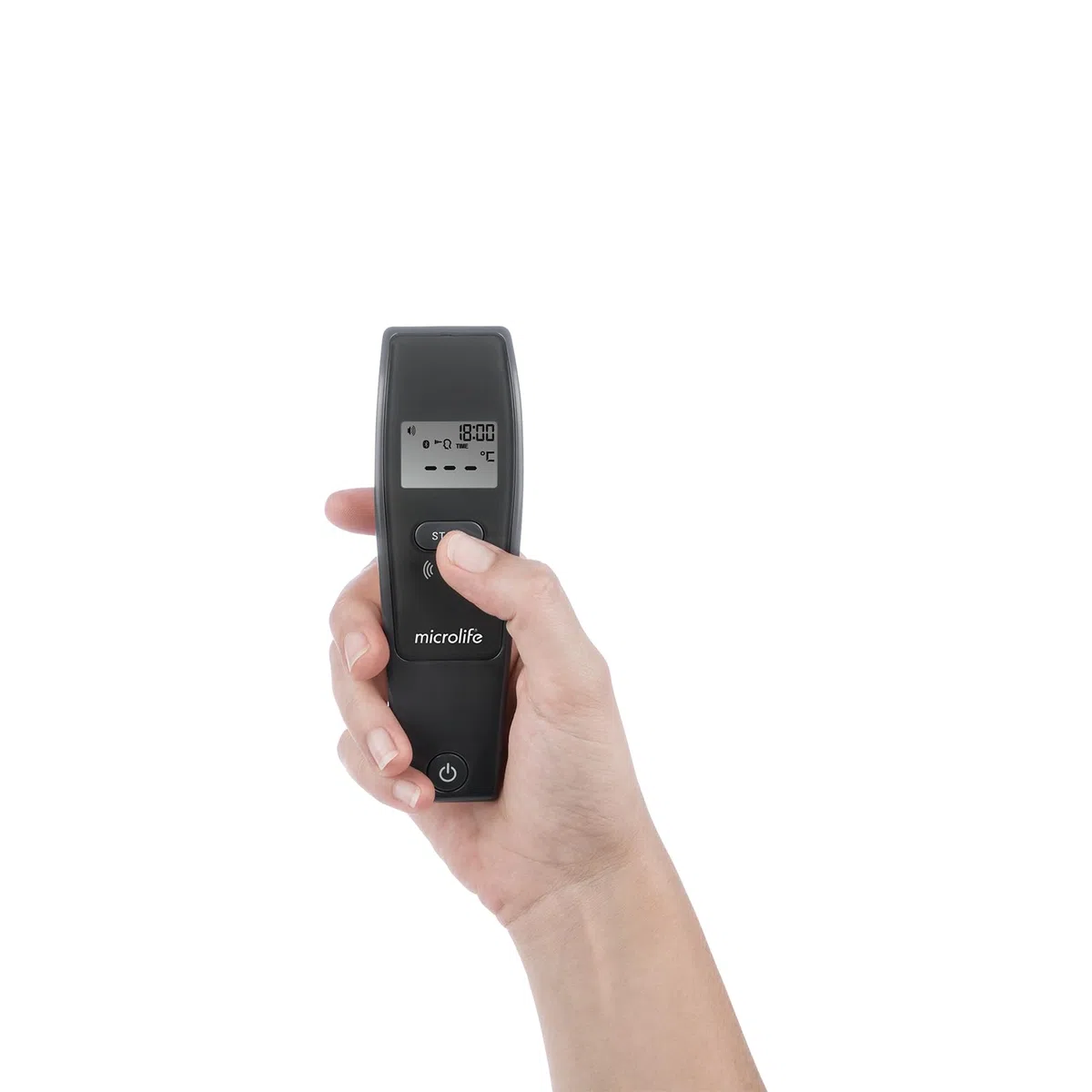 Microlife - Termómetro frontal sin contacto NC 150 BT - Conectado Bluetooth, Validado Clínicamente, Alarma de fiebre, Guía luminosa, 3 modos Cuerpo/Objeto/Ambiente