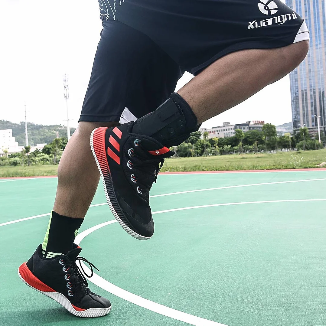 Kuangmi Tobillera Deportiva para Esguince de Tobillo, Soporte Stabilizador Ajustable, Tobilleras para Baloncesto, Running, Volleyball, Ayuda en Rehabilitación y Prevención de Lesiones, 1 unidad, L