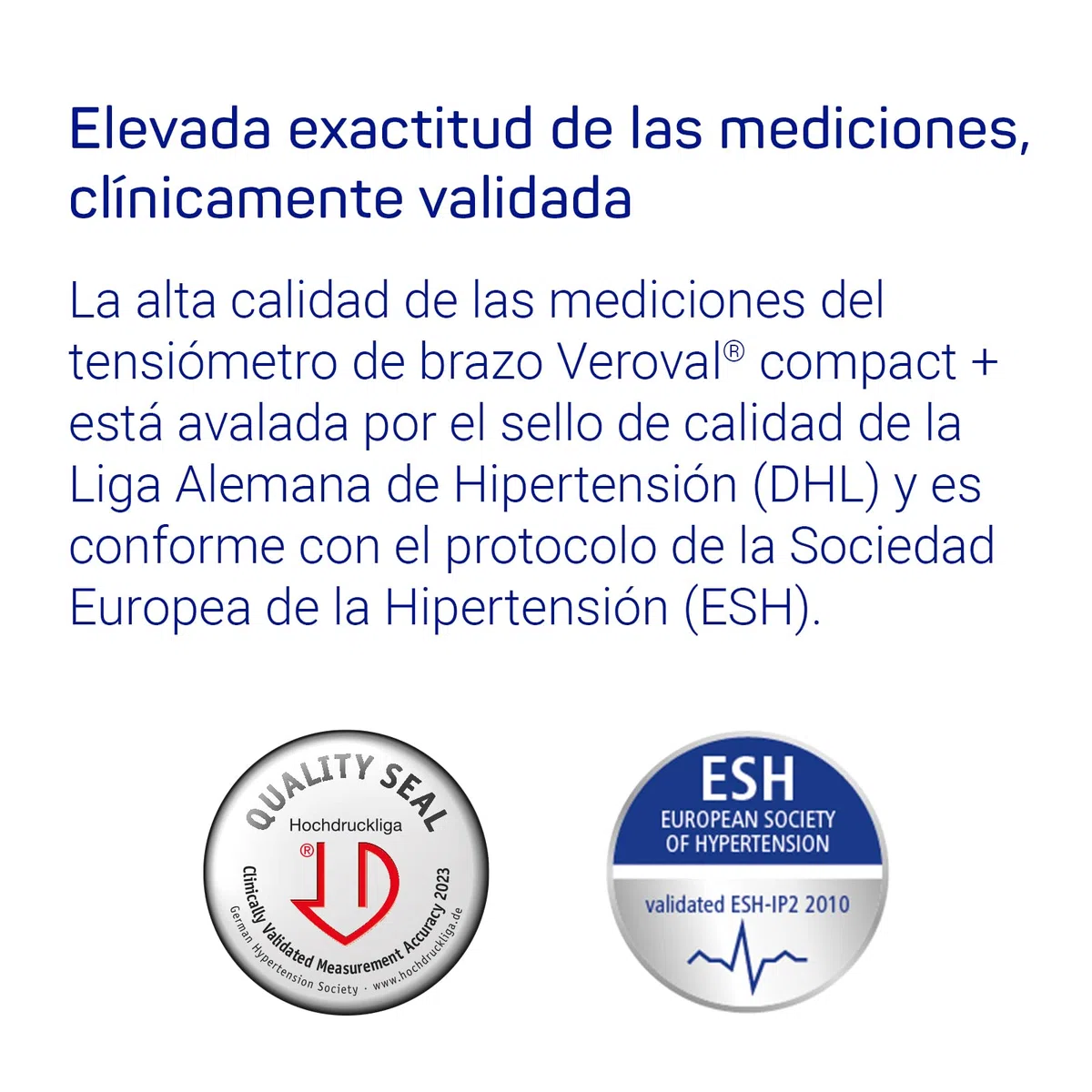 VEROVAL Compact +, Tensiómetro de Brazo Digital, Aparato para Medir la Tensión Arterial, Triple Medición Atutomática, Rápido y Preciso, Ergonómico, 200 Lecturas, Talla Universal (22-42cm)