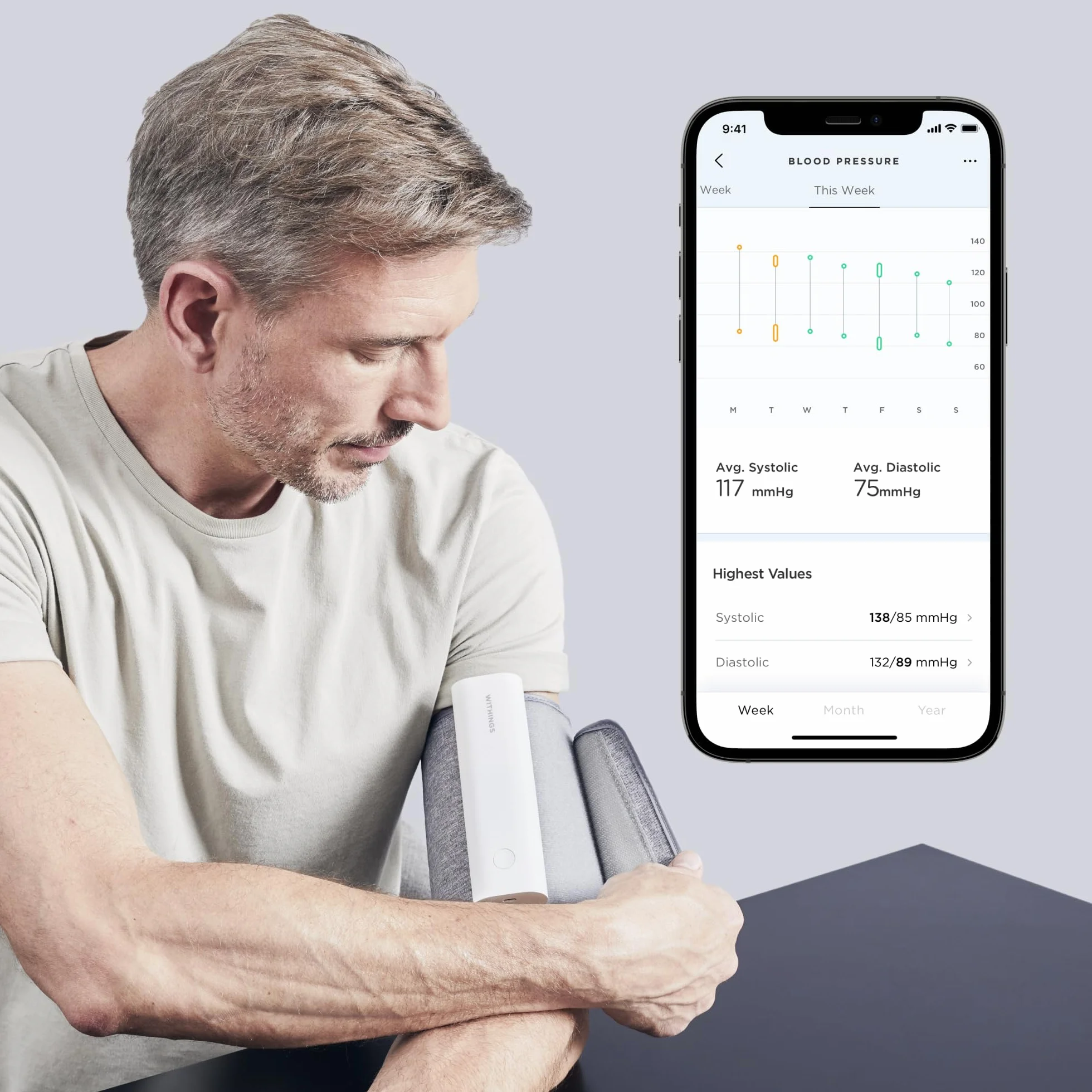 Withings BPM Connect Tensiómetro de brazo digital Bluetooth Wifi
