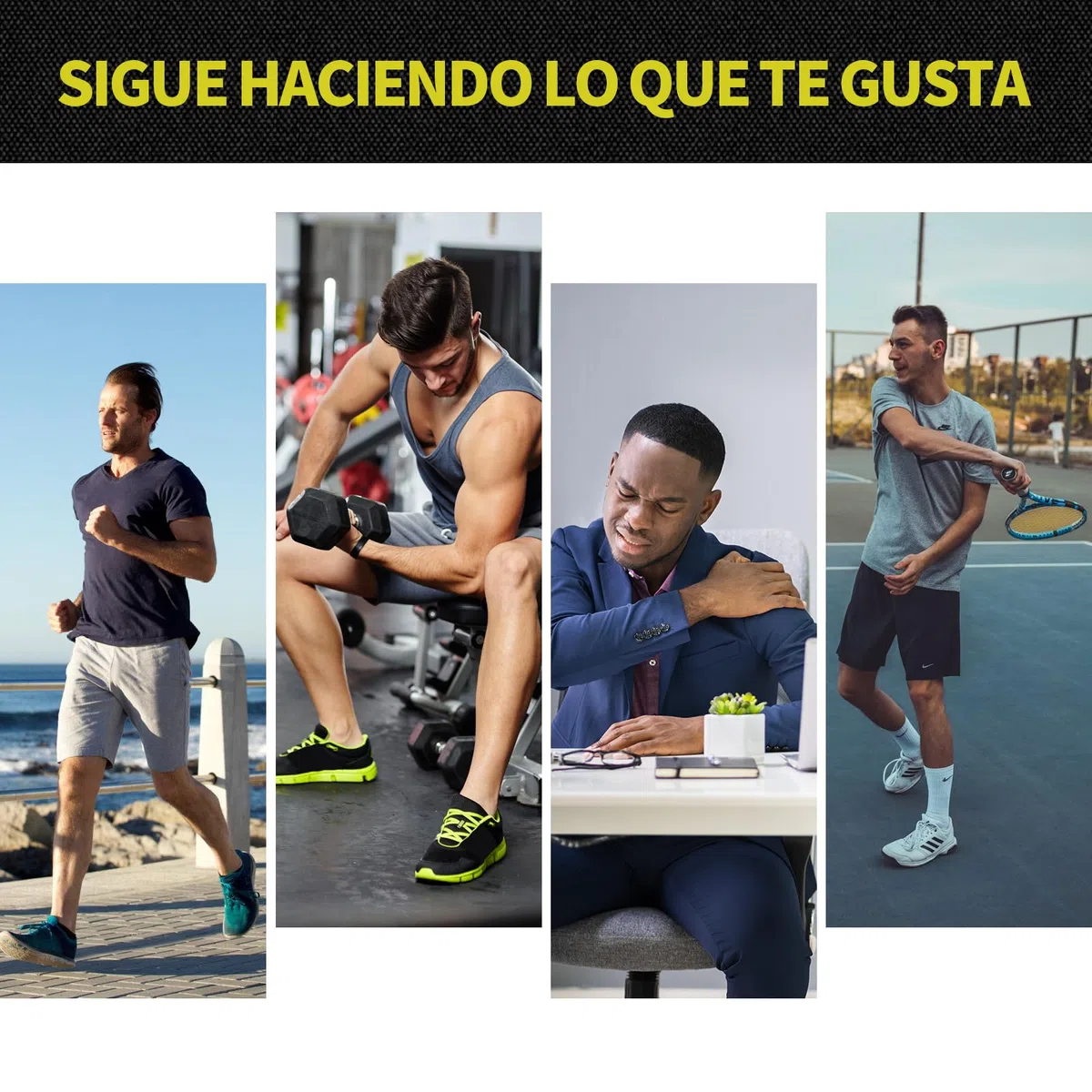 Hombrera para Mujeres y Hombres – Ajustable, Cómodo y Ligero, Vendaje de Hombro Ideal para Dolor, Esguince y Mayor Estabilidad, Talla Única (Derecho)