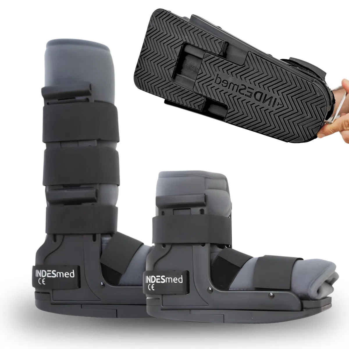 INDESmed Bota Ortopédica Walker, 2 en 1 Ajustable Todas Tallas Anchos Pie