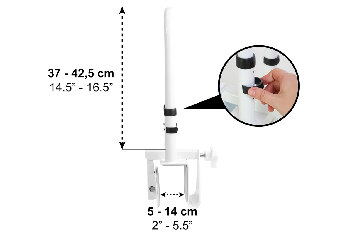 PEPE Mobility Asa Bañera Regulable (Borde Liso 5-14 cm), Agarraderas Baño para Mayores, Asa de Seguridad Baño