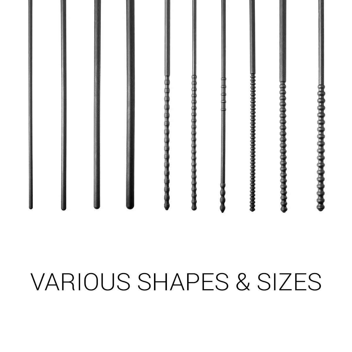 All Black - 8MM URETHRAL Probe Silicone