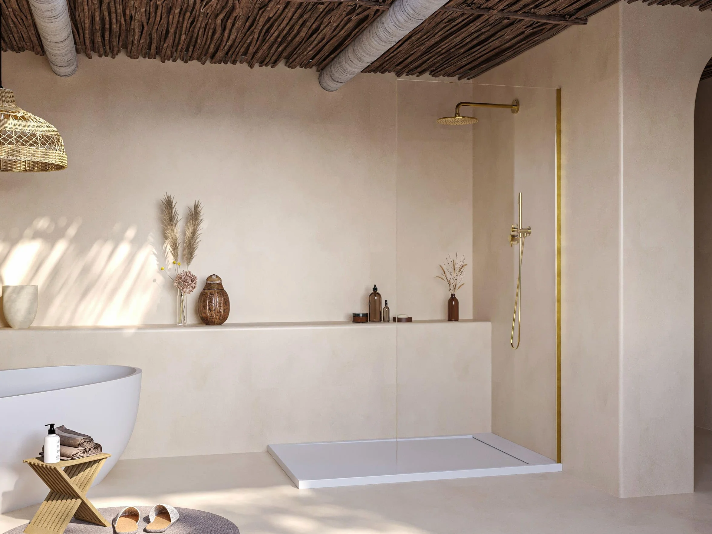 SoulHome Plato de Ducha Resina Blanco 160x90 Diseño Minimalista | Antideslizante C3, Extraplano, Resina y carga mineral, Textura Liso Piedra, Antibacteriano, Gel-coat, Incluye válvula desagüe