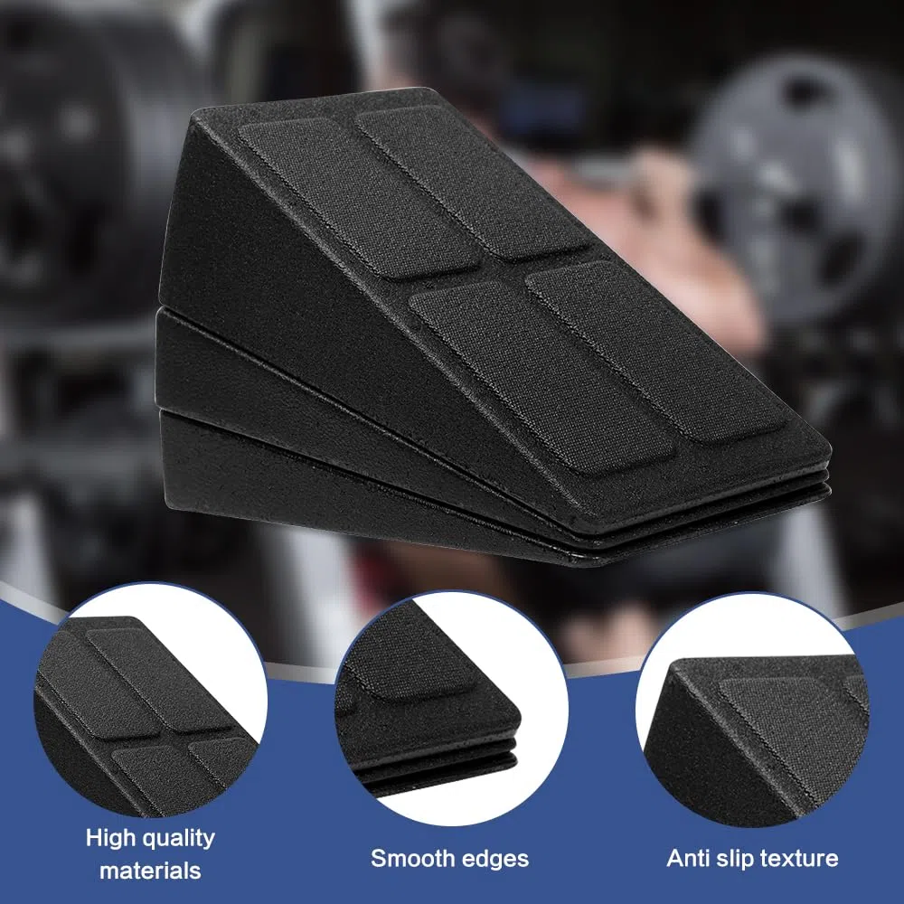 Slant Board, Set de 3 Estirador de Pantorrilla Ajustable Para Tablero Inclinado Camilla de Pantorrilla para Estirar MúSculos Fascias Tendones, Ayuda contra los calambres en Las pantorrillas