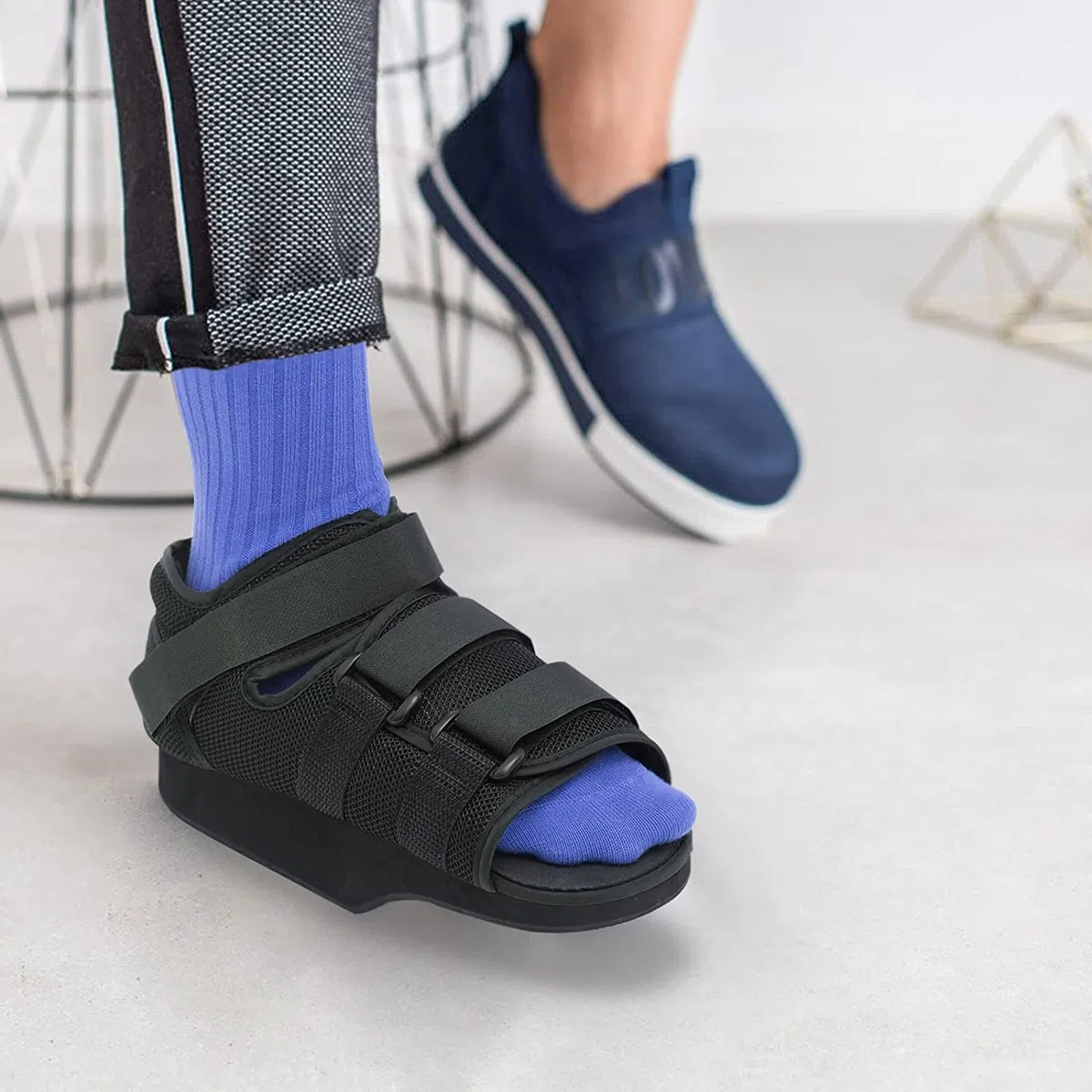 Zapatos postoperatorios para dedo del pie roto Orthowedge Ortopédico médico Pie Brace Antepié Zapato de descarga para cirugía (XL)