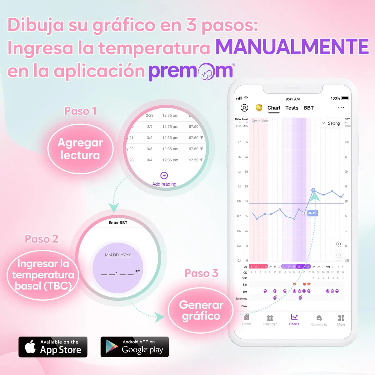 Easy@Home Termómetro Digital Corporal de 2 Modos: Monitor de la Temperatura Basal y Oral | Medidor Preciso para la Fertilidad de Mujeres y Fiebre Rápido en 12 Segundos