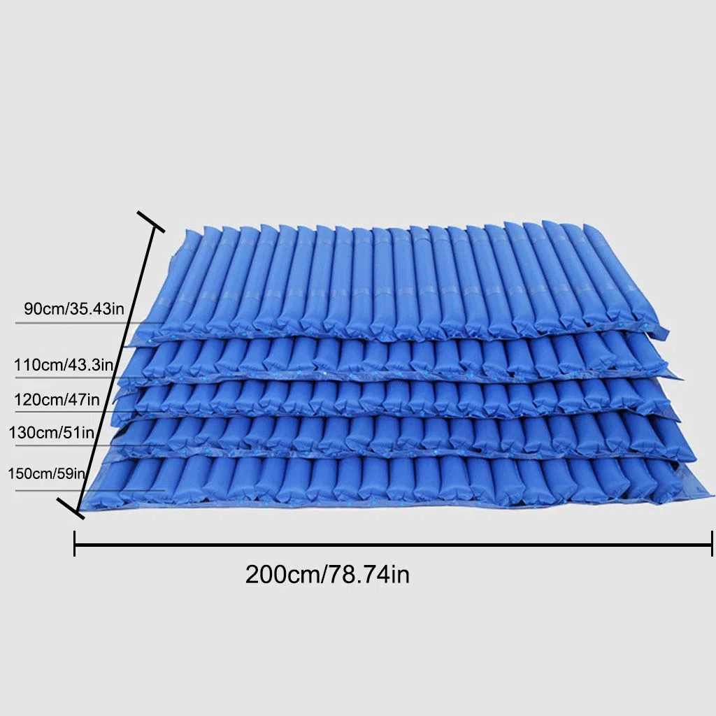 Colchón Antiescaras Ensanchado, Cómodo Colchón Presión Aire Alternante con Bomba, Almohadilla para Colchón Alivio Presión, Airbag Desmontable, Prevención Y Alivio De Úlceras por Presión (110cm/43.3in)