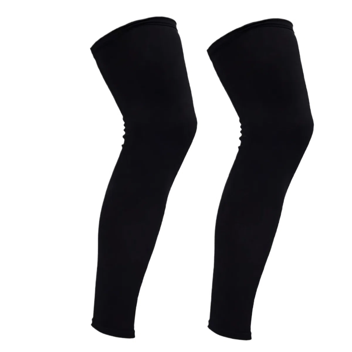 1 par de mangas compresión pierna longitud completa for deportes, rodilleras, protección, largas for hombres y mujeres, baloncesto, fútbol, ​​correr Para Fitness, Ejercicio(Black,S)