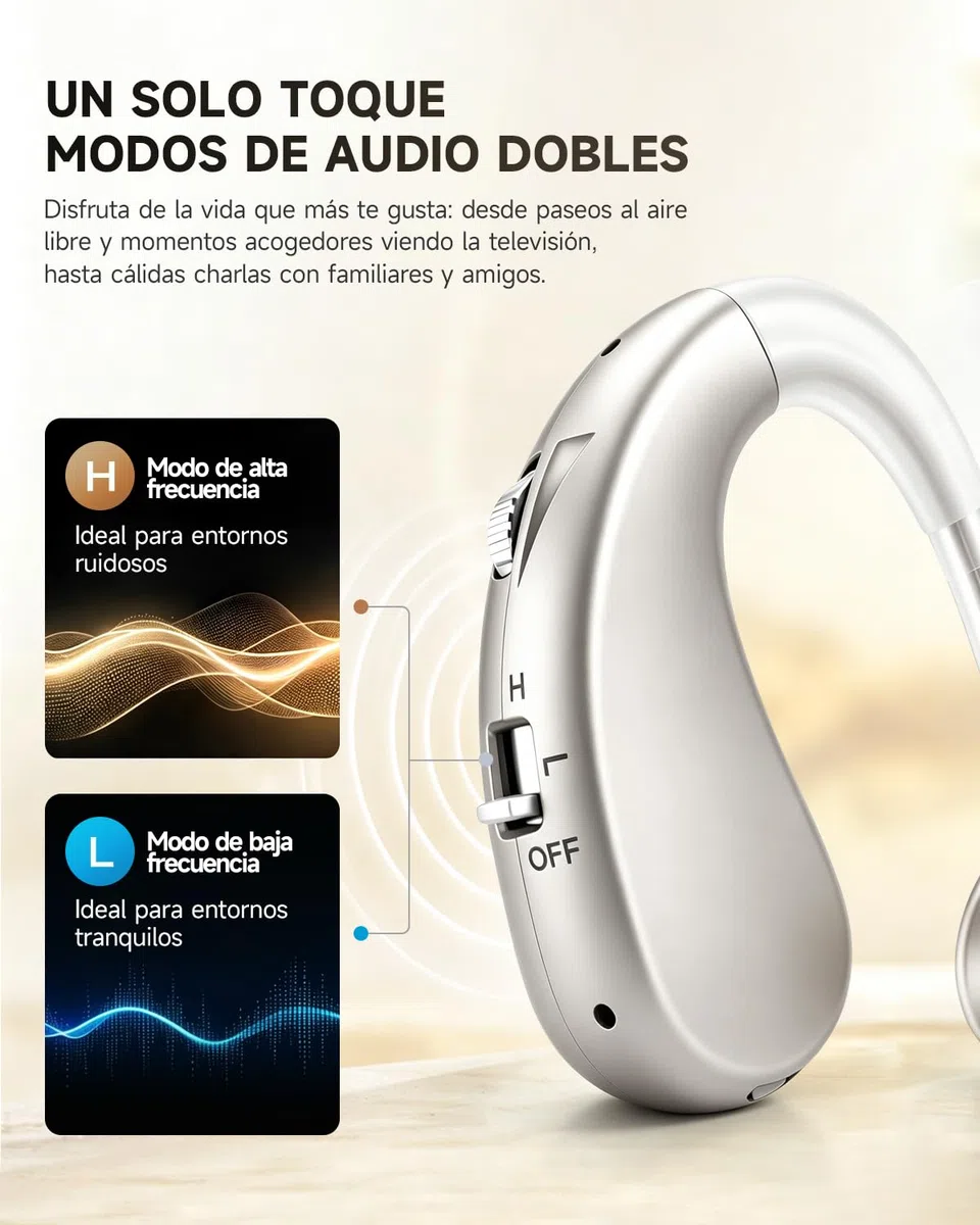 dispositivo con reducción digital de ruido, ganchos para las orejas flexibles de TPE para una comodidad óptima, Type-C, autonomía de hasta 40 horas (1 Unidad – Válido para cualquier oído)
